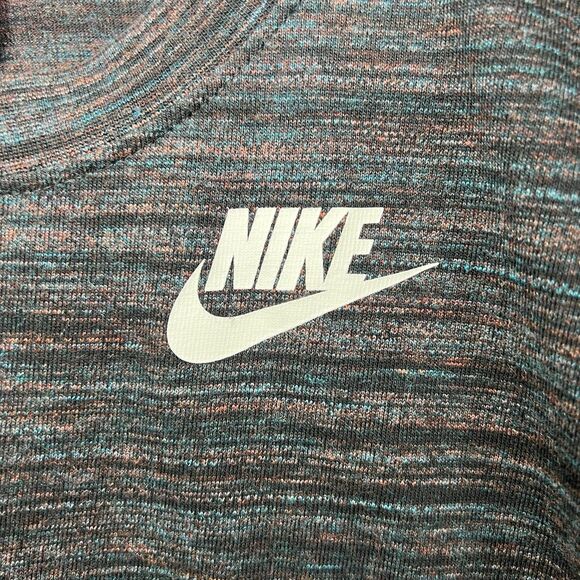 Nike Crewneck Sweater Womens Size Large Black Colorful Heathered Sweatshirt - Picture 4 of 12